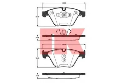 Комплект тормозных колодок, дисковый тормоз NK купить