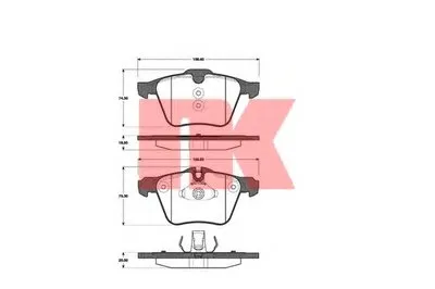 Комплект тормозных колодок, дисковый тормоз NK купить