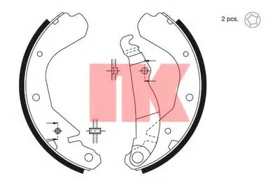 Комплект тормозных колодок NK купить