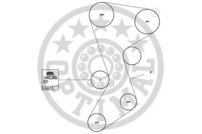 Комплект ремня ГРМ OPTIMAL купить