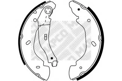 Комплект тормозных колодок MAPCO купить