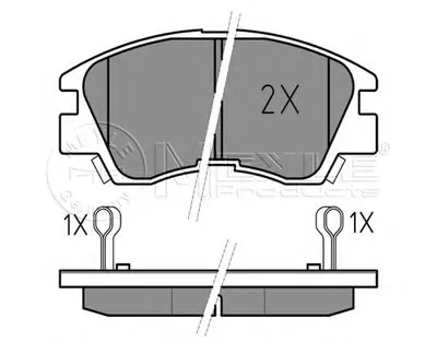 Комплект тормозных колодок, дисковый тормоз MEYLE купить