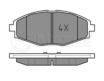 Комплект тормозных колодок, дисковый тормоз MEYLE купить