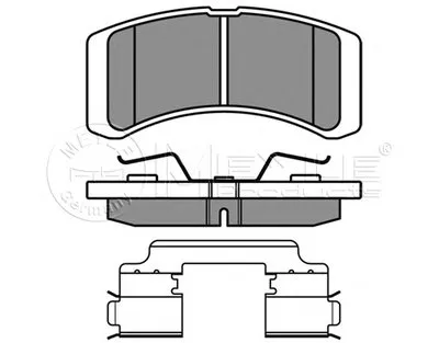 Комплект тормозных колодок, дисковый тормоз MEYLE купить