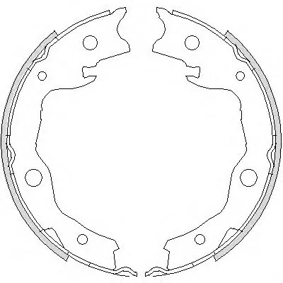 Комплект тормозных колодок, стояночная тормозная система WOKING купить