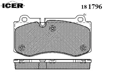 Комплект тормозных колодок, дисковый тормоз ICER купить