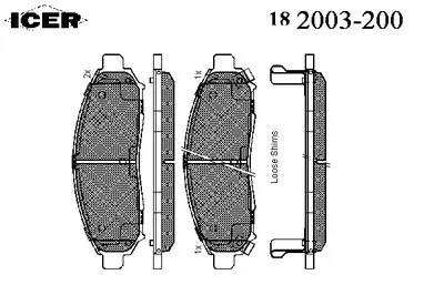 Комплект тормозных колодок, дисковый тормоз ICER купить