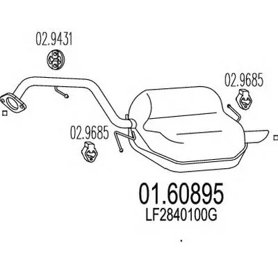 Глушитель выхлопных газов конечный MTS купить