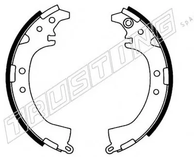 Комплект тормозных колодок TRUSTING купить