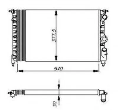 Радиатор, охлаждение двигателя NRF купить