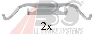 Комплектующие, колодки дискового тормоза A.B.S. купить