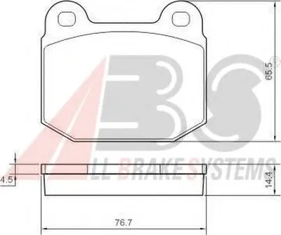 Комплект тормозных колодок, дисковый тормоз A.B.S. купить