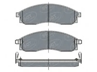 Комплект тормозных колодок, дисковый тормоз SCT Germany купить