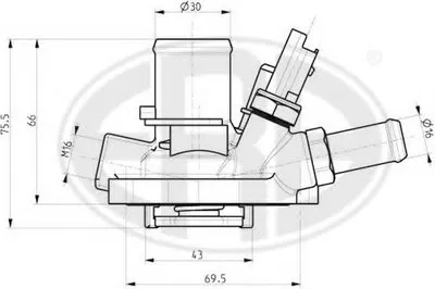 Термостат, охлаждающая жидкость ERA купить