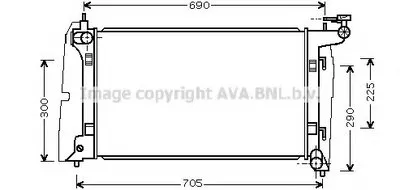Радиатор, охлаждение двигателя AVA QUALITY COOLING купить