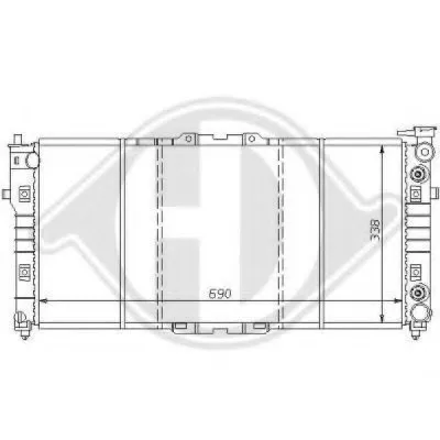 Радиатор, охлаждение двигателя DIEDERICHS купить