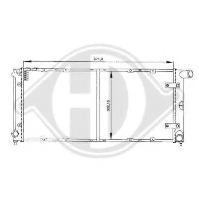 Радиатор, охлаждение двигателя DIEDERICHS купить