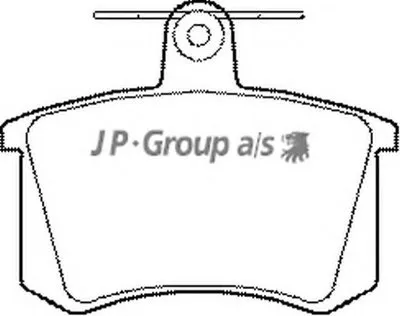 Комплект тормозных колодок, дисковый тормоз QH JP GROUP купить