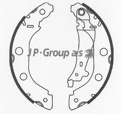 Комплект тормозных колодок QH JP GROUP купить