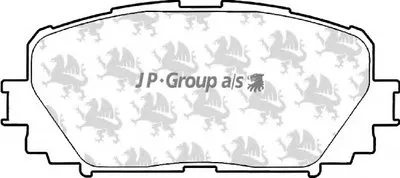 Комплект тормозных колодок, дисковый тормоз QH JP GROUP купить