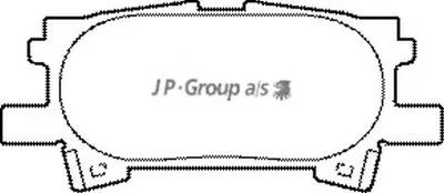 Комплект тормозных колодок, дисковый тормоз QH JP GROUP купить