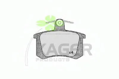 Комплект тормозных колодок, дисковый тормоз KAGER купить