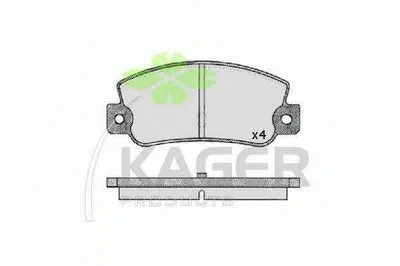 Комплект тормозных колодок, дисковый тормоз KAGER купить