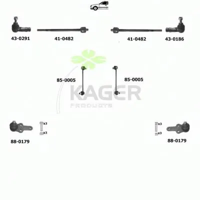 Подвеска колеса KAGER купить