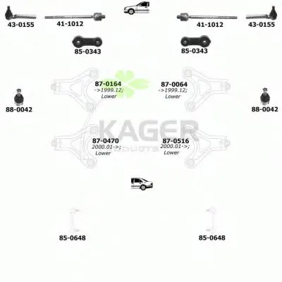 Подвеска колеса KAGER купить