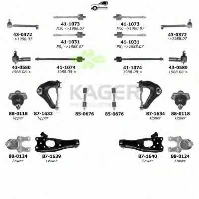 Подвеска колеса KAGER купить
