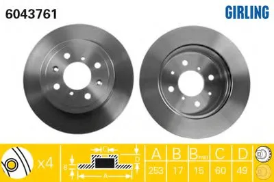 Тормозной диск GIRLING купить