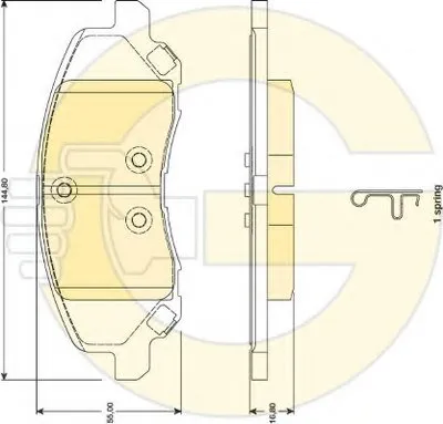 Комплект тормозных колодок, дисковый тормоз GIRLING купить