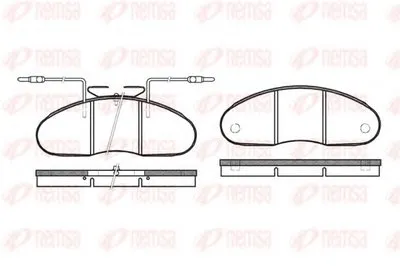 Комплект тормозных колодок, дисковый тормоз KAWE купить