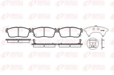Комплект тормозных колодок, дисковый тормоз KAWE купить