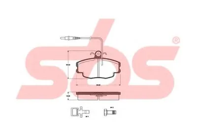 Комплект тормозных колодок, дисковый тормоз sbs купить