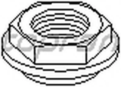 Резьбовая втулка, стойка амортизатора TOPRAN купить