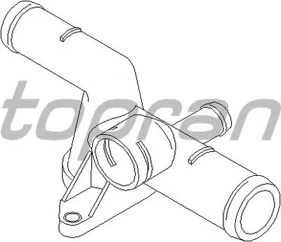 Фланец охлаждающей жидкости TOPRAN купить