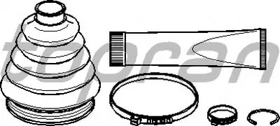 Комплект пылника, приводной вал TOPRAN купить