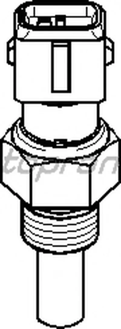 Датчик, температура охлаждающей жидкости TOPRAN купить