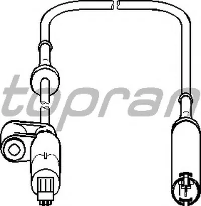 Датчик, частота вращения колеса TOPRAN купить