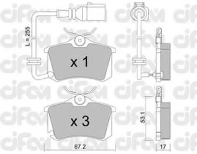 Комплект тормозных колодок, дисковый тормоз CIFAM купить