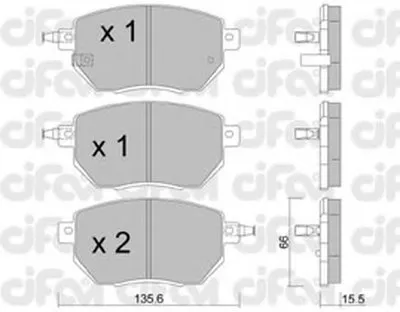 Комплект тормозных колодок, дисковый тормоз CIFAM купить