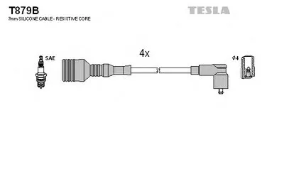 Комплект проводов зажигания TESLA купить
