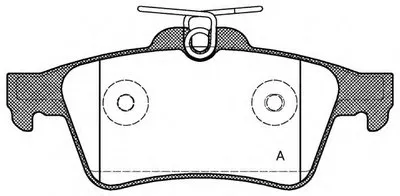 Комплект тормозных колодок, дисковый тормоз ADVANCE OPEN PARTS купить