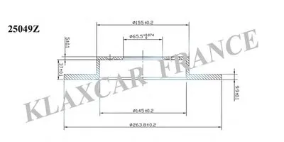 Тормозной диск KLAXCAR FRANCE купить