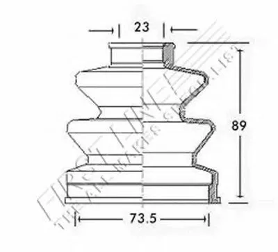 Пыльник, приводной вал FIRST LINE купить
