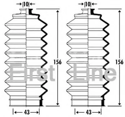 Пыльник, рулевое управление FIRST LINE купить