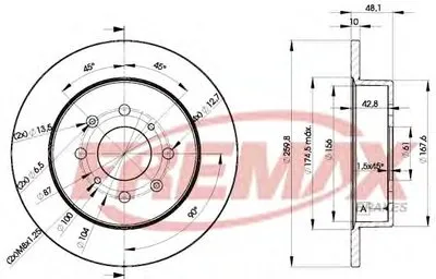 Тормозной диск Premium Carbon + FREMAX купить