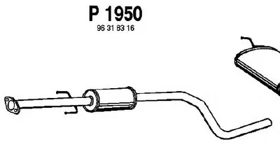 Средний глушитель выхлопных газов FENNO купить