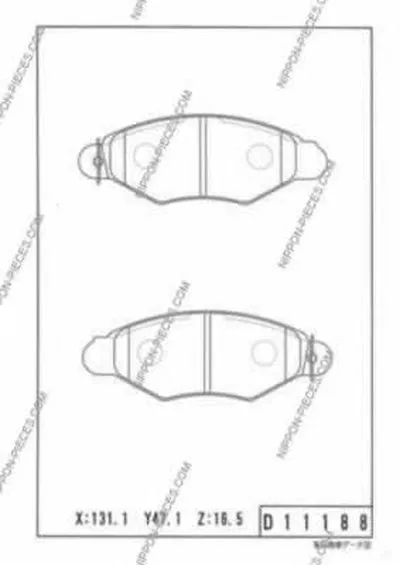 Комплект тормозных колодок, дисковый тормоз NPS купить